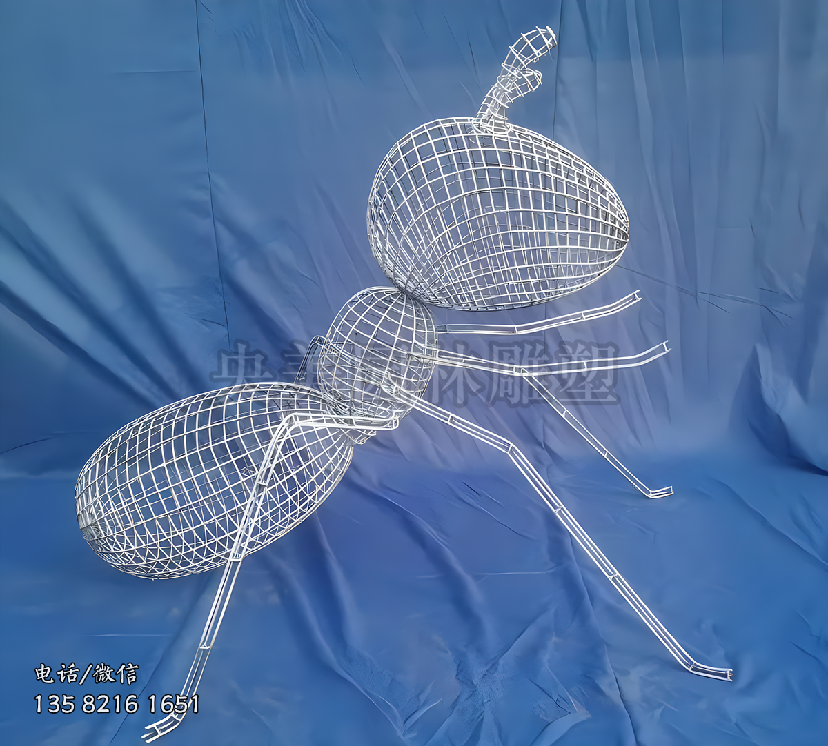 鐵藝編織螞蟻雕塑