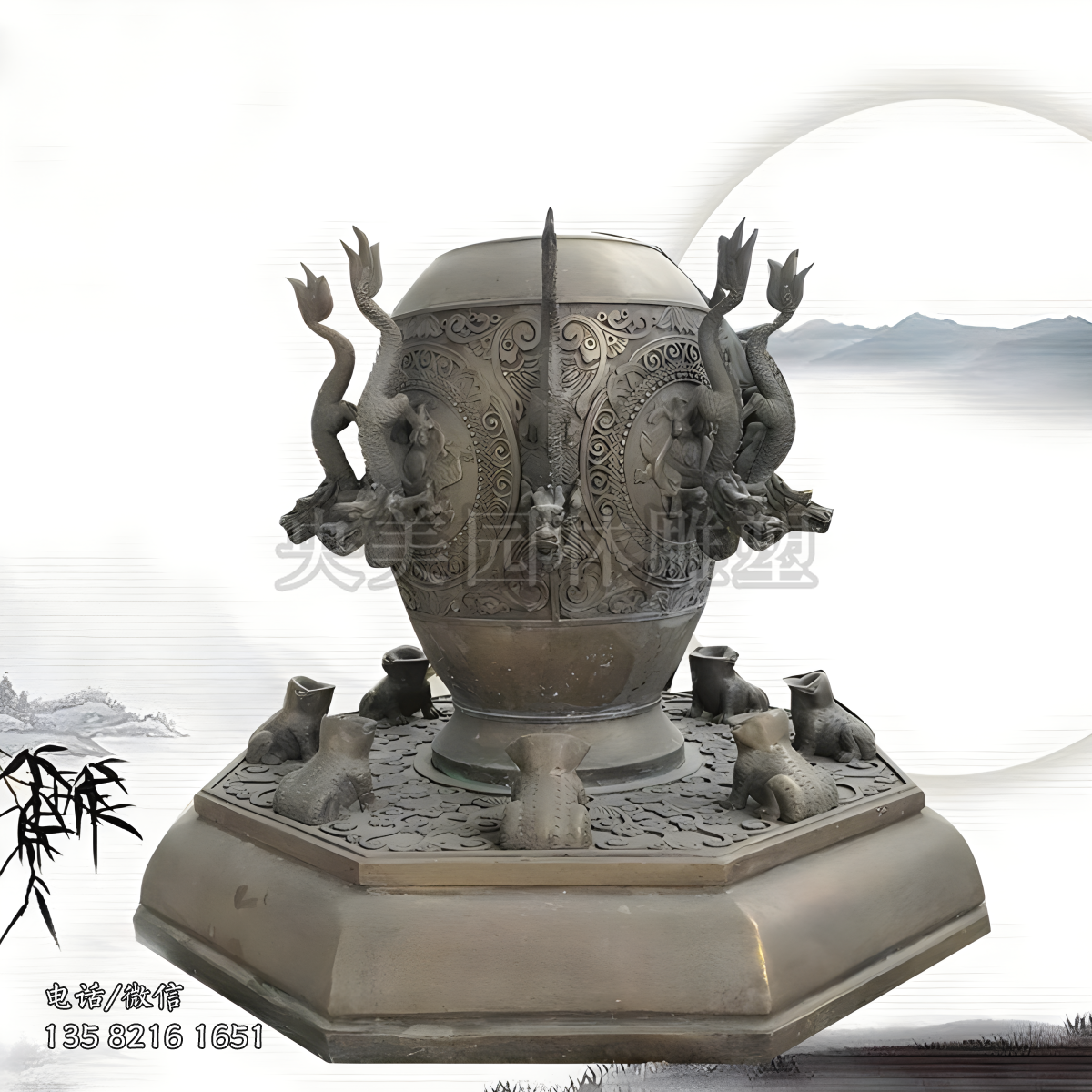 地動儀銅雕景觀雕塑