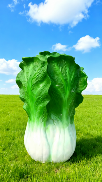 玻璃鋼仿真白菜雕塑 (2)