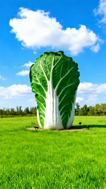 玻璃鋼仿真白菜雕塑 (6)