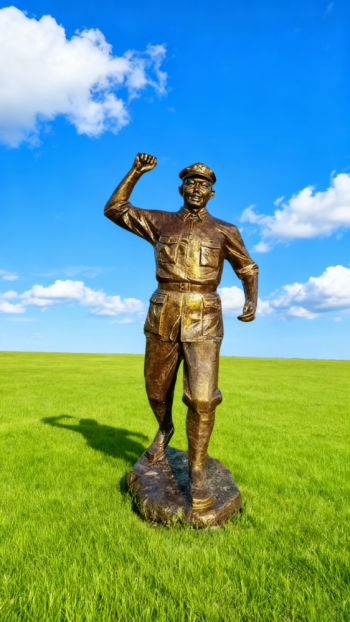 玻璃鋼仿銅紅軍雕塑 (59)