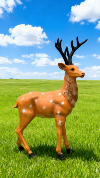 玻璃鋼仿真梅花鹿雕塑 (12)