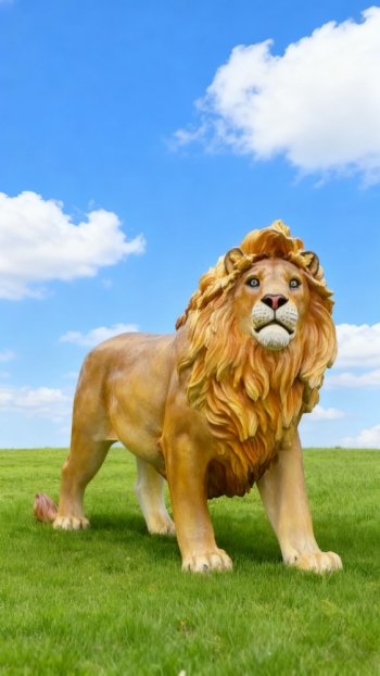 玻璃鋼仿真獅子雕塑 (16)