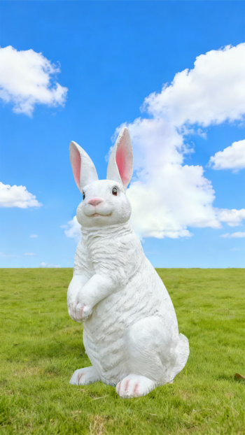 玻璃鋼仿真兔子雕塑