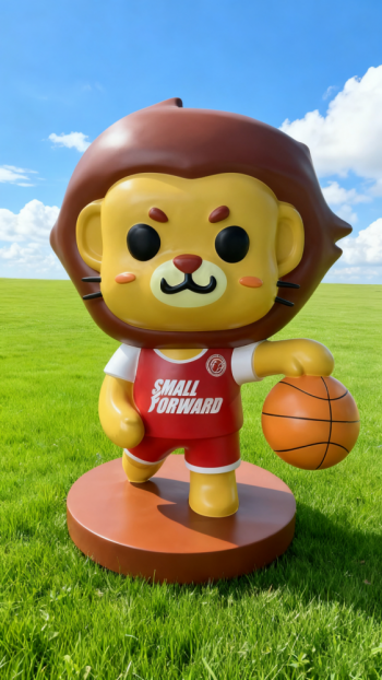 玻璃鋼卡通獅子雕塑 (6)