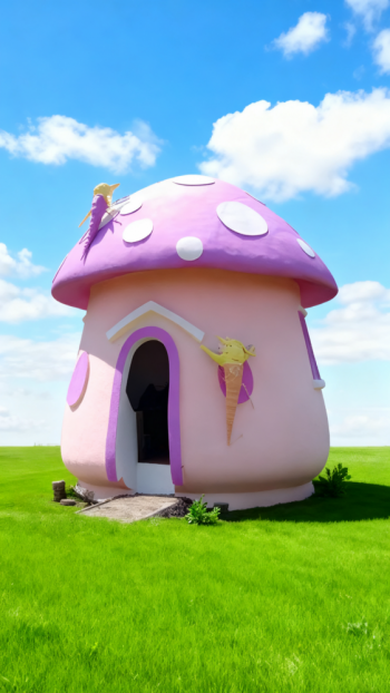玻璃鋼卡通蘑菇屋 (7)