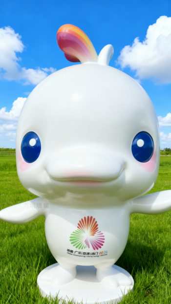 玻璃鋼卡通海豚雕塑 (6)