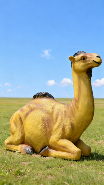 玻璃鋼仿真駱駝雕塑 (2)