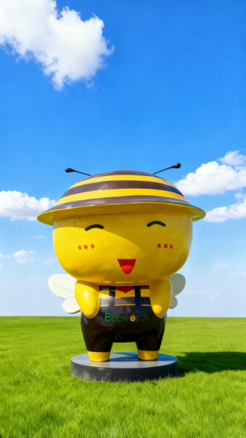 玻璃鋼卡通蜜蜂雕塑 (12)