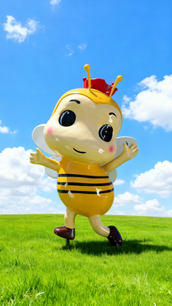 玻璃鋼卡通蜜蜂雕塑 (21)