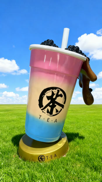 玻璃鋼仿真奶茶杯雕塑 (34)