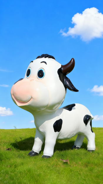 玻璃鋼奶牛雕塑 (13)