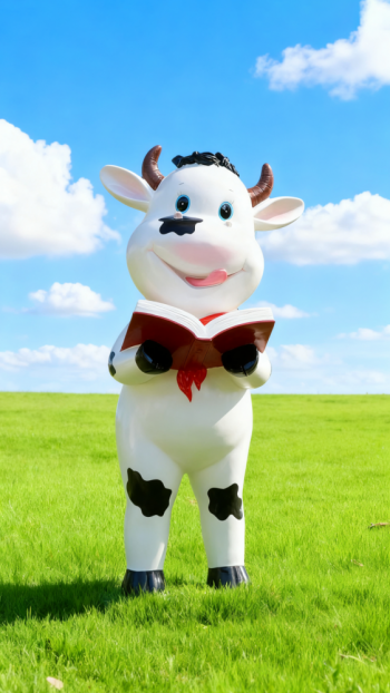 玻璃鋼奶牛雕塑 (29)