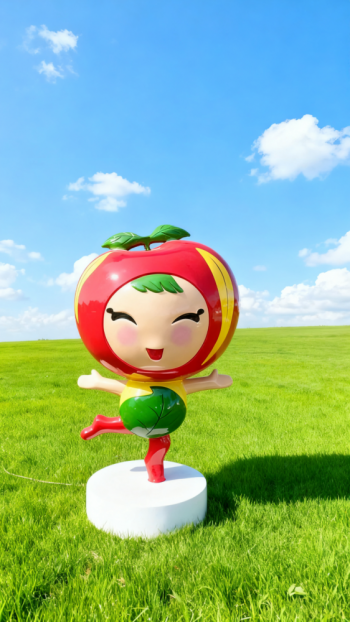 玻璃鋼蘋(píng)果雕塑 (12)