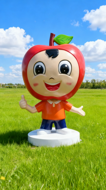 玻璃鋼蘋果雕塑 (21)