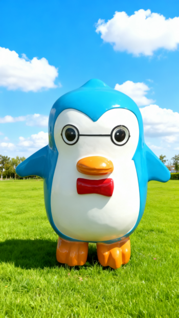 玻璃鋼企鵝雕塑 (17)