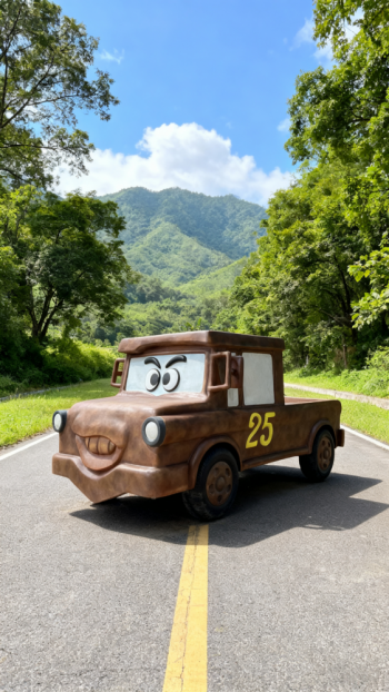 玻璃鋼汽車雕塑 (12)