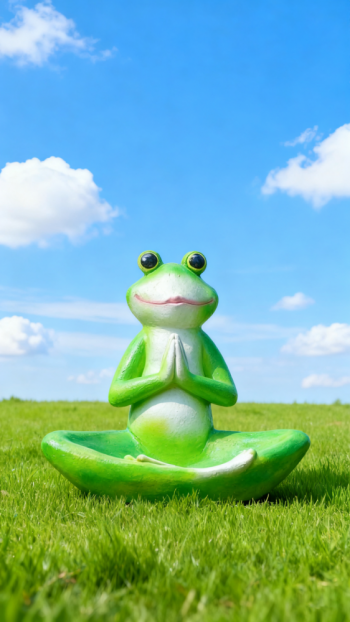 玻璃鋼青蛙雕塑 (4)