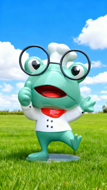 玻璃鋼青蛙雕塑 (9)