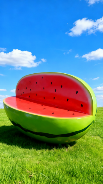 玻璃鋼西瓜雕塑 (12)