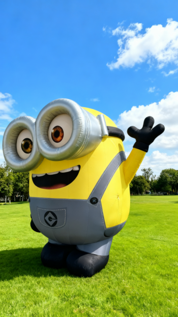 卡通小黃人雕塑 (1)