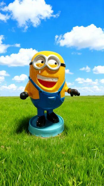 卡通小黃人雕塑 (17)