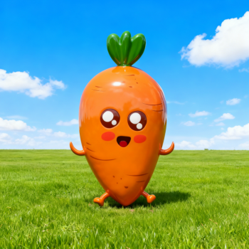 玻璃鋼卡通胡蘿卜雕塑