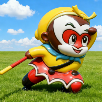 玻璃鋼卡通孫悟空雕塑