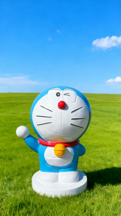 玻璃鋼哆啦A夢雕塑 (8)