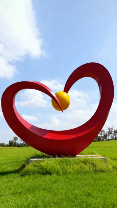 愛心雕塑 (2)