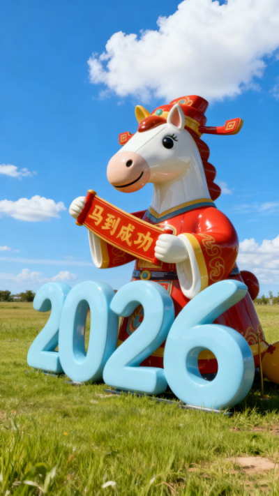 2026福馬，馬到成功雕塑公仔