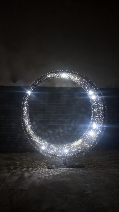 不銹鋼月亮雕塑 (8)