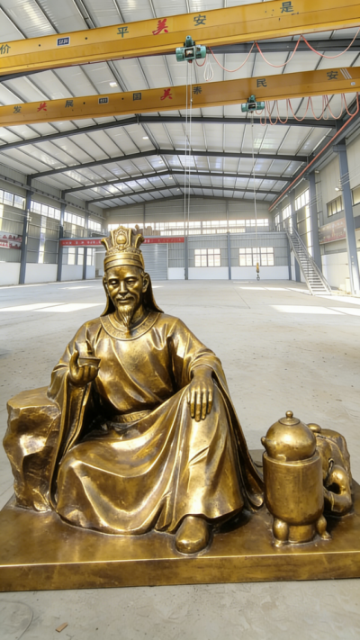 鑄銅茶圣陸羽雕塑