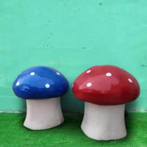 噴漆蘑菇 玻璃鋼