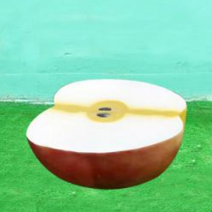 切面蘋果坐凳 玻璃鋼仿真水果