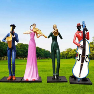 藝術(shù)音樂人吹拉彈唱 玻璃鋼