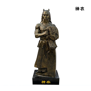 神農(nóng) 玻璃鋼仿銅古代人物