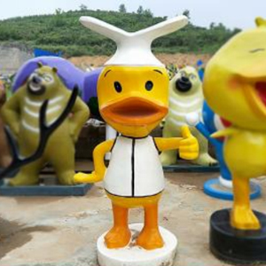 廚師卡通鴨 玻璃鋼