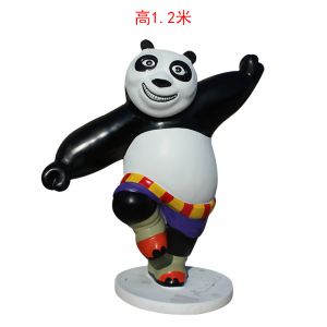 玻璃鋼功夫熊貓