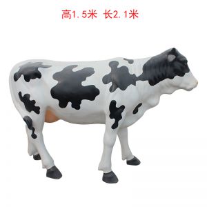 玻璃鋼仿真直頭奶牛