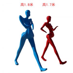 競走人物玻璃鋼抽象人物