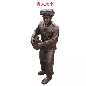 玻璃鋼仿銅少數(shù)民族人物