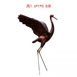 仿銅仙鶴 玻璃鋼